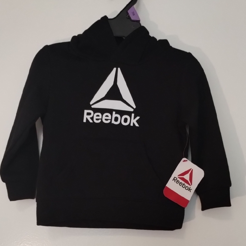 New Reebok Black Performance Sweatshirt Hoodie